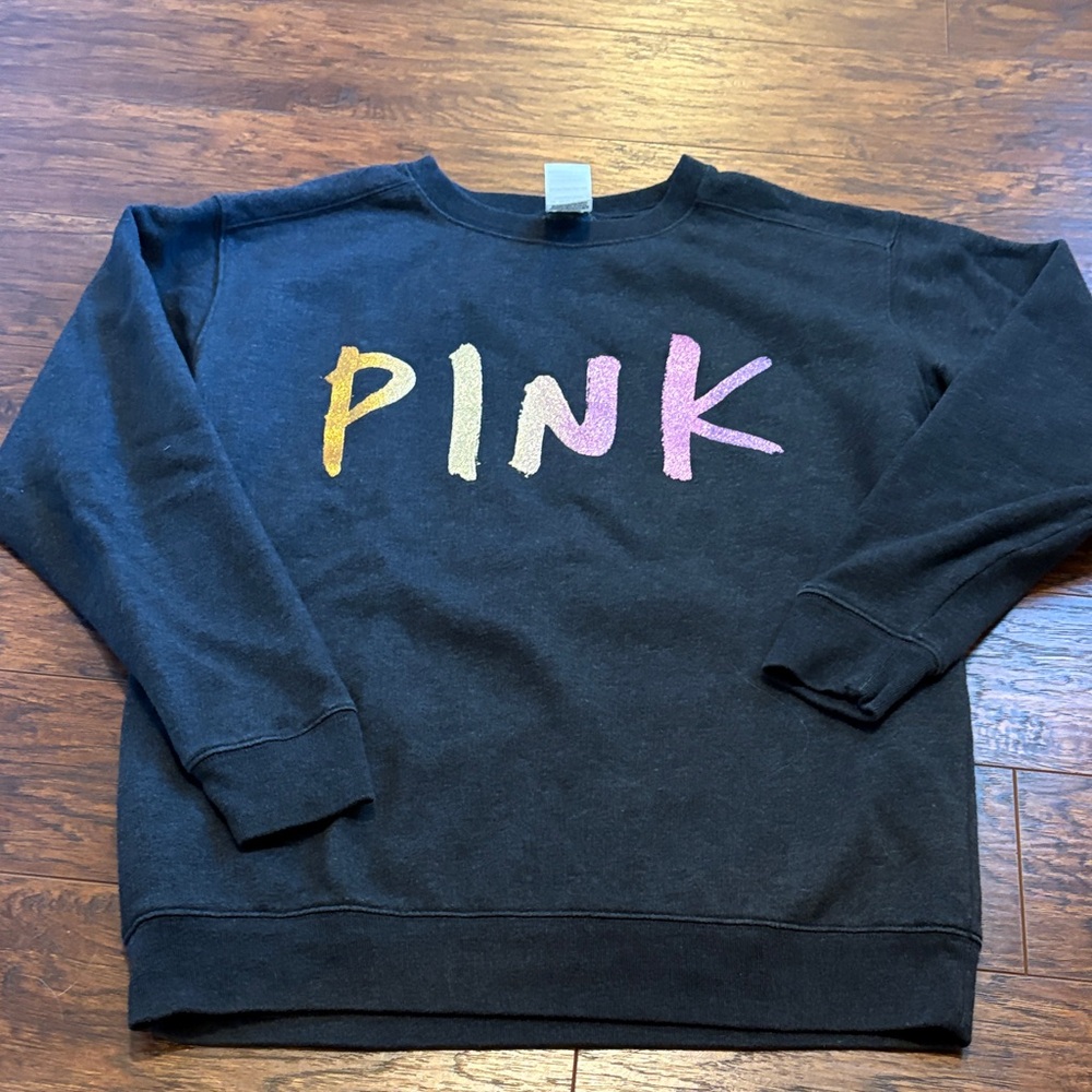 PINK Victoria’s Secret dark gray sweatshirt